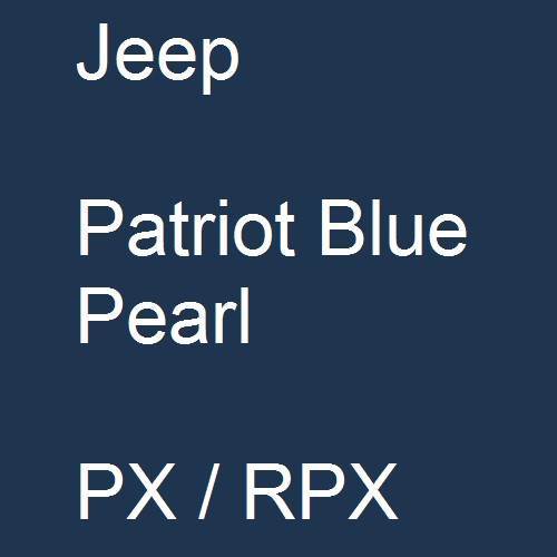 Jeep, Patriot Blue Pearl, PX / RPX.